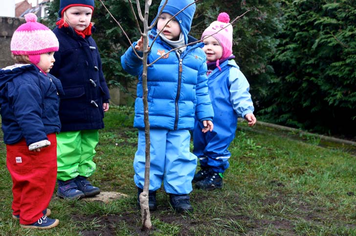 Von Ribbeck reloaded - Tageskinder pflanzen einen Birnbaum! TiQ! Kindertagespflege in Braunschweig Querum, Nicole Appel und Antje Storek – Kindertagespflege, Tagesmutter und Großtagespflege für Braunschweig Querum, Gliesmarode, Riddagshausen, Östliches Ringgebiet, Volkmarode, Bienrode, Waggum, Hondelage, Schuntersiedlung, Kralenriede, Dibbesdorf, Schwarzer Berg, Siegfriedviertel, Nordstadt und Schapen