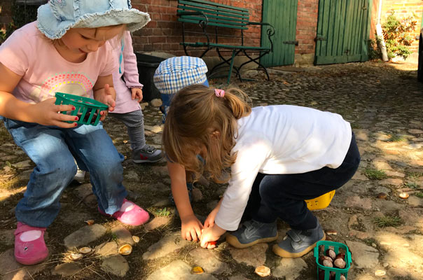 Hello Herbst - Tageskinder sammeln Kastanien! TiQ! Kindertagespflege in Braunschweig Querum, Nicole Appel und Antje Storek – Kindertagespflege, Tagesmutter und Großtagespflege für Braunschweig Querum, Gliesmarode, Riddagshausen, Östliches Ringgebiet, Volkmarode, Bienrode, Waggum, Hondelage, Schuntersiedlung, Kralenriede, Dibbesdorf, Schwarzer Berg, Siegfriedviertel, Nordstadt und Schapen