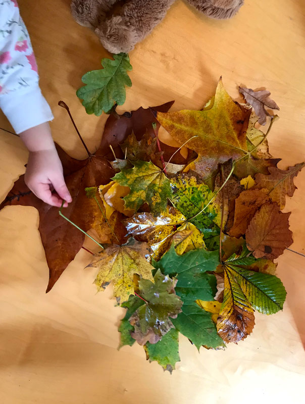 Auf dem Zauberweg. Tageskinder sammeln Blätter. TiG! Kindertagespflege in Braunschweig Gliesmarode, Nicole Appel und Antje Storek – Kindertagespflege, Tagesmutter und Großtagespflege für Braunschweig Gliesmarode, Querum, Riddagshausen, Östliches Ringgebiet, Volkmarode, Bienrode, Waggum, Hondelage, Schuntersiedlung, Kralenriede, Dibbesdorf, Schwarzer Berg, Siegfriedviertel, Nordstadt und Schapen