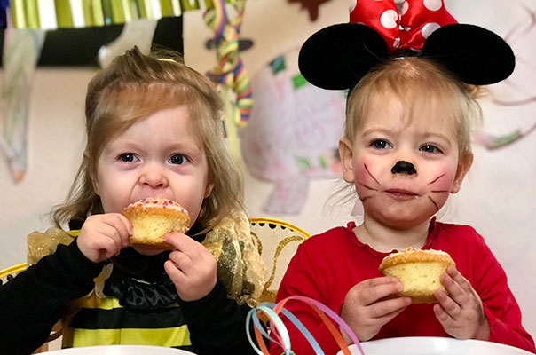 Wir bei TiG! feiern mit unserer Tagesmutter Fasching am Rosenmontag in Braunschweig.