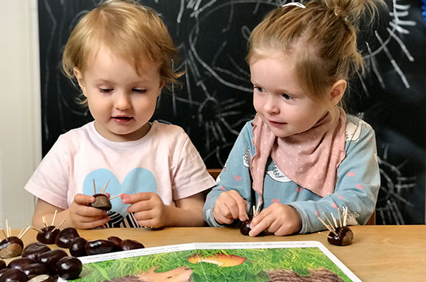 Wer piekst denn da? Wir TiG! Tageskinder basteln heute Igel aus Kastanien. TiG! Kindertagespflege in Braunschweig Nicole Appel – Kindertagespflege, Krippe und Tagesmutter für Braunschweig Gliesmarode, Querum, Riddagshausen, Östliches Ringgebiet, Volkmarode, Bienrode, Waggum, Hondelage, Schuntersiedlung, Kralenriede, Dibbesdorf, Schwarzer Berg, Siegfriedviertel, Nordstadt und Schapen